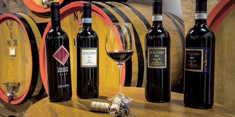 The farm La Rasine Brunello di Montalcino
